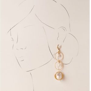 BHLDN BREA Organic pearls 14k GP EARRINGS NWOT